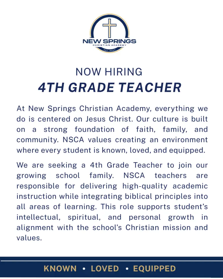 4th grade job post